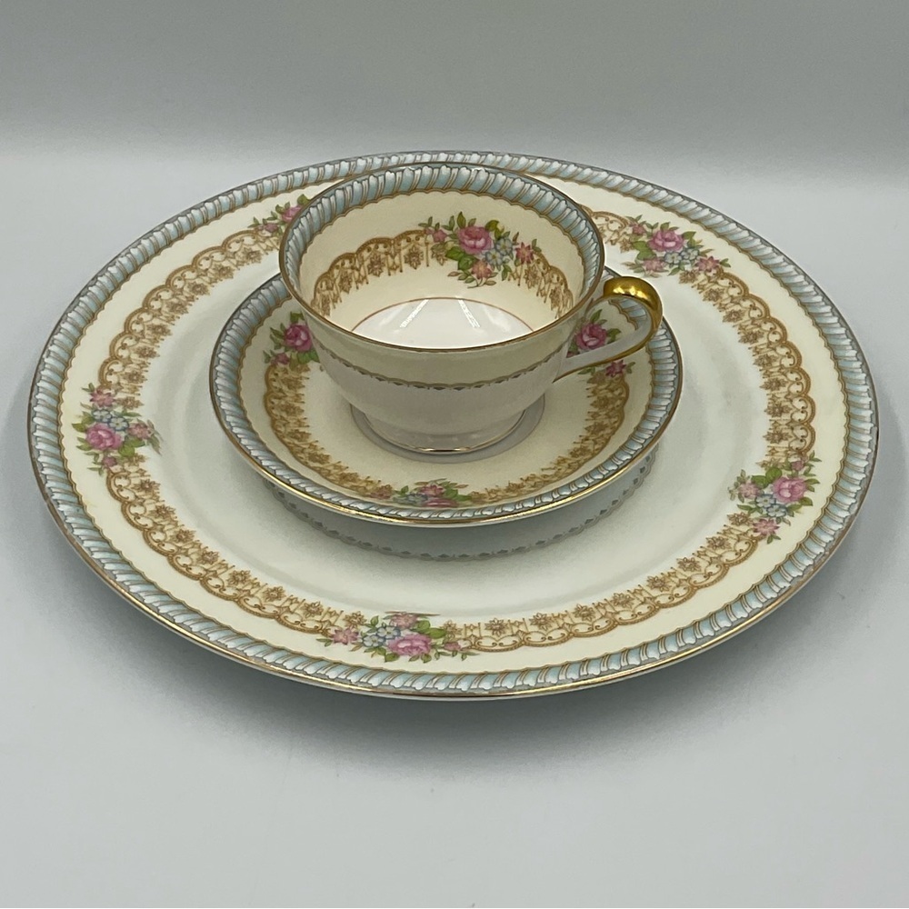 Noritake ‘Juno’ 716 Pattern 10” Dinner Plate with Cup & Saucer